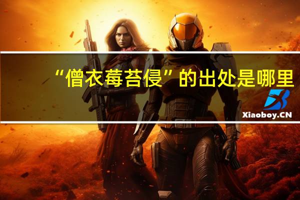 “僧衣莓苔侵”的出处是哪里