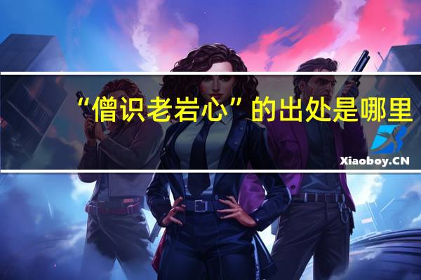 “僧识老岩心”的出处是哪里