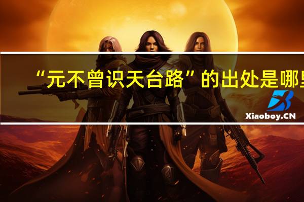 “元不曾识天台路”的出处是哪里