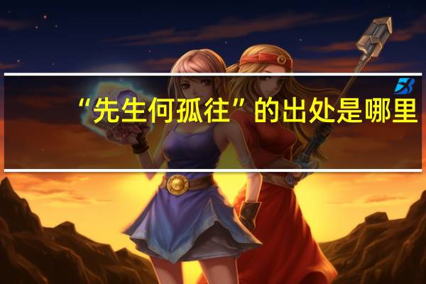“先生何孤往”的出处是哪里