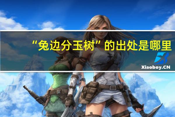 “兔边分玉树”的出处是哪里