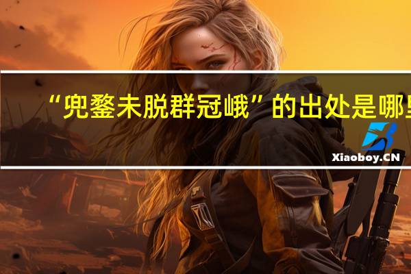 “兜鍪未脱群冠峨”的出处是哪里