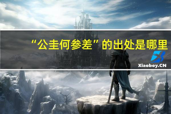 “公圭何参差”的出处是哪里