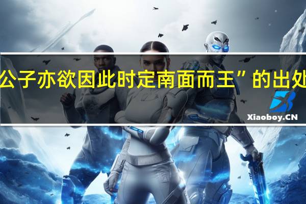 “公子亦欲因此时定南面而王”的出处是哪里