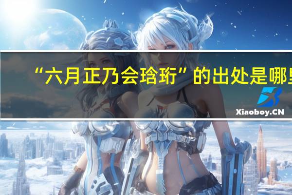 “六月正乃会琀珩”的出处是哪里