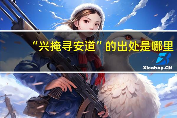 “兴掩寻安道”的出处是哪里
