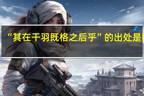 “其在干羽既格之后乎”的出处是哪里