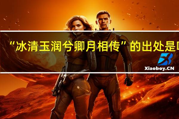 “冰清玉润兮卿月相传”的出处是哪里