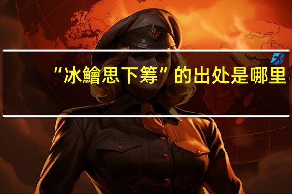 “冰鱠思下筹”的出处是哪里