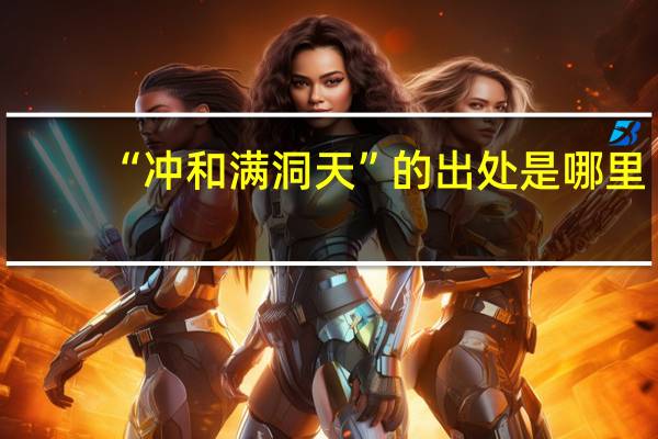 “冲和满洞天”的出处是哪里