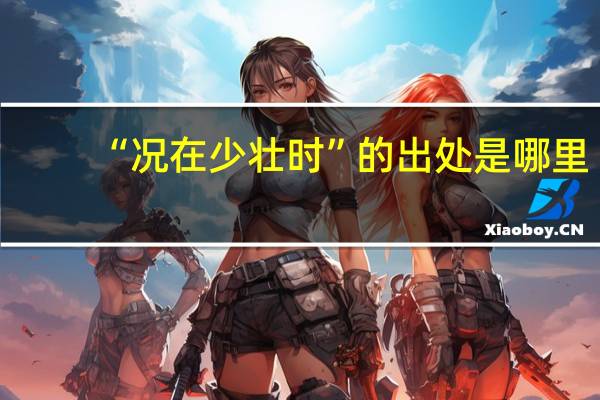 “况在少壮时”的出处是哪里