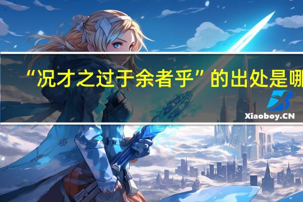 “况才之过于余者乎”的出处是哪里