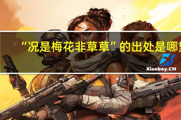 “况是梅花非草草”的出处是哪里