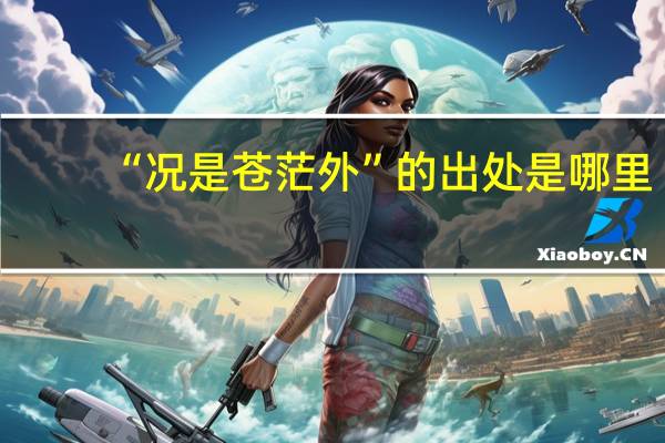 “况是苍茫外”的出处是哪里