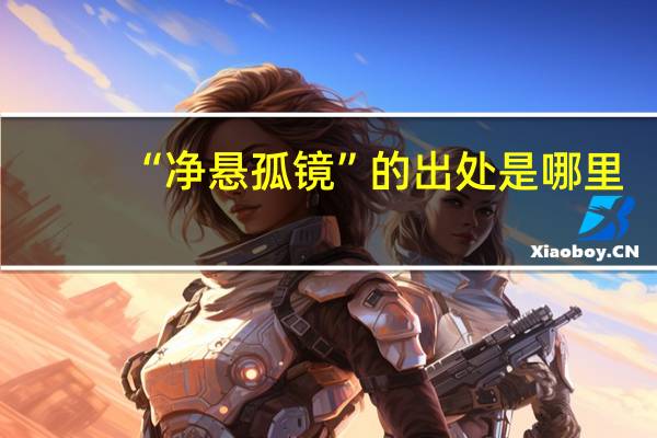 “净悬孤镜”的出处是哪里