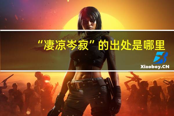 “凄凉岑寂”的出处是哪里