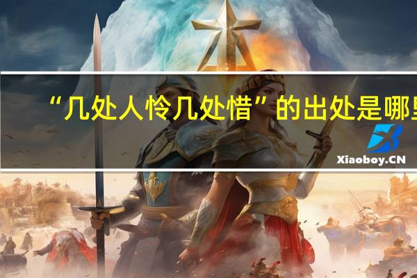 “几处人怜几处惜”的出处是哪里