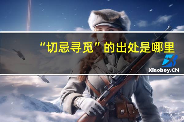“切忌寻觅”的出处是哪里