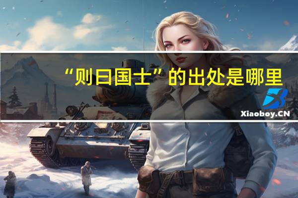 “则曰国士”的出处是哪里