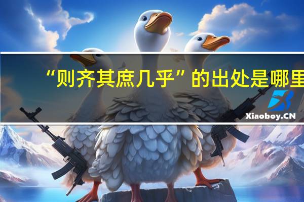 “则齐其庶几乎”的出处是哪里