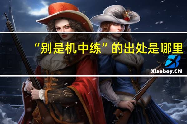 “别是机中练”的出处是哪里