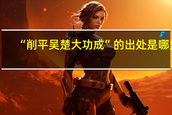 “削平吴楚大功成”的出处是哪里