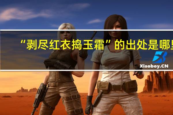 “剥尽红衣捣玉霜”的出处是哪里