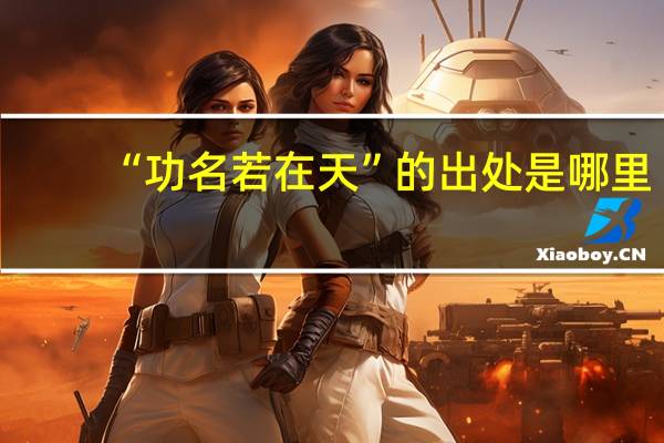 “功名若在天”的出处是哪里