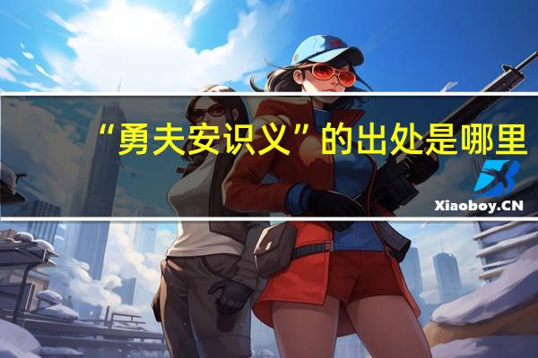 “勇夫安识义”的出处是哪里