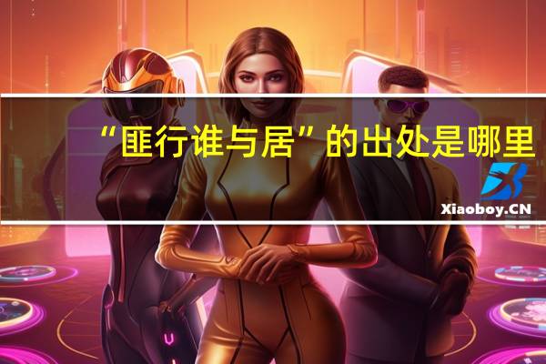 “匪行谁与居”的出处是哪里