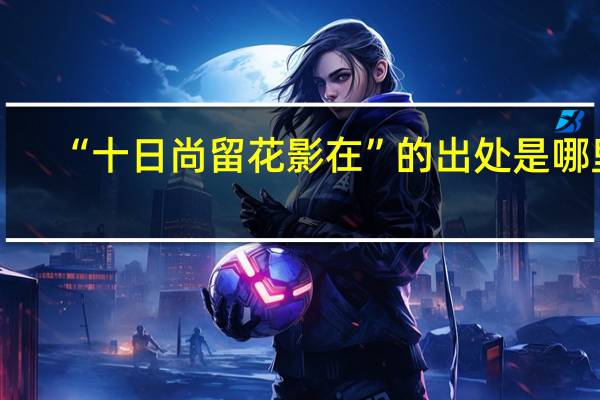 “十日尚留花影在”的出处是哪里
