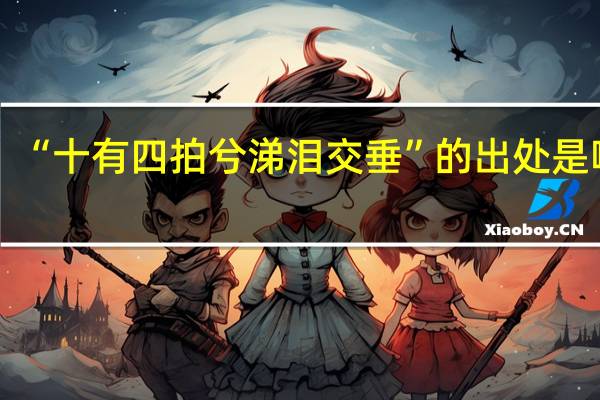 “十有四拍兮涕泪交垂”的出处是哪里