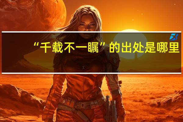 “千载不一瞩”的出处是哪里