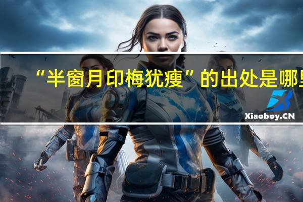 “半窗月印梅犹瘦”的出处是哪里