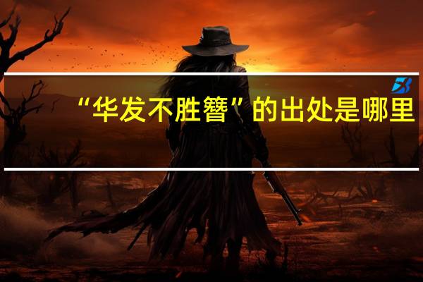 “华发不胜簪”的出处是哪里