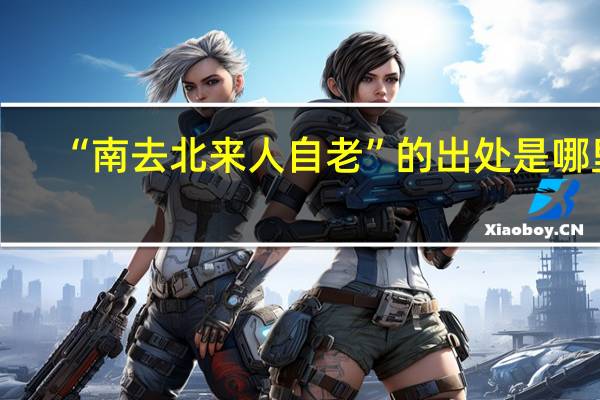 “南去北来人自老”的出处是哪里