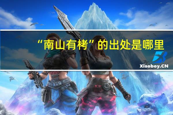 “南山有栲”的出处是哪里