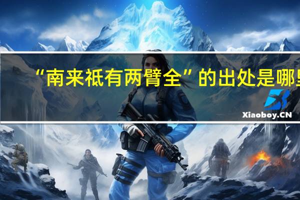 “南来祗有两臂全”的出处是哪里
