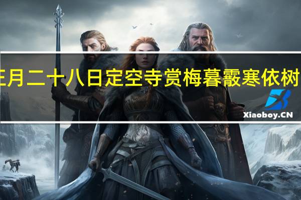 “南歌子正月二十八日定空寺赏梅暮霰寒依树”的出处是哪里