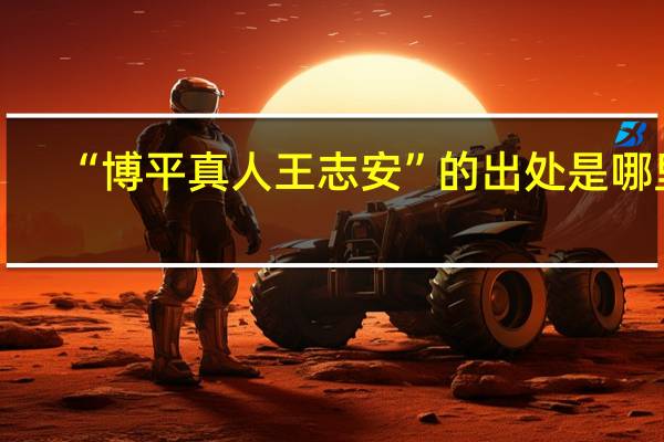 “博平真人王志安”的出处是哪里
