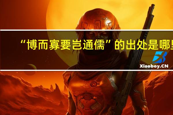 “博而寡要岂通儒”的出处是哪里