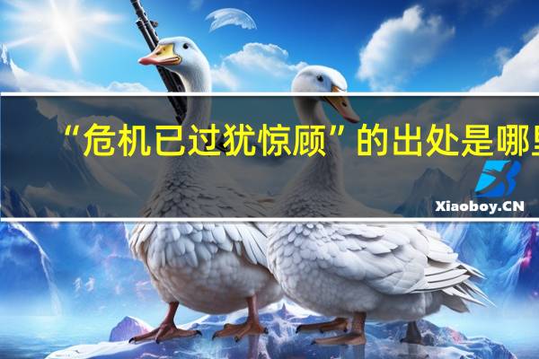 “危机已过犹惊顾”的出处是哪里