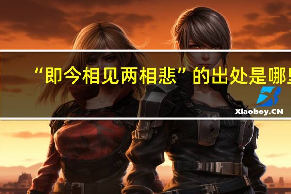 “即今相见两相悲”的出处是哪里