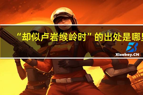 “却似卢岩缑岭时”的出处是哪里