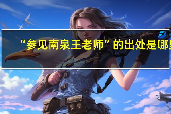 “参见南泉王老师”的出处是哪里