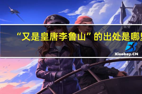“又是皇唐李鲁山”的出处是哪里