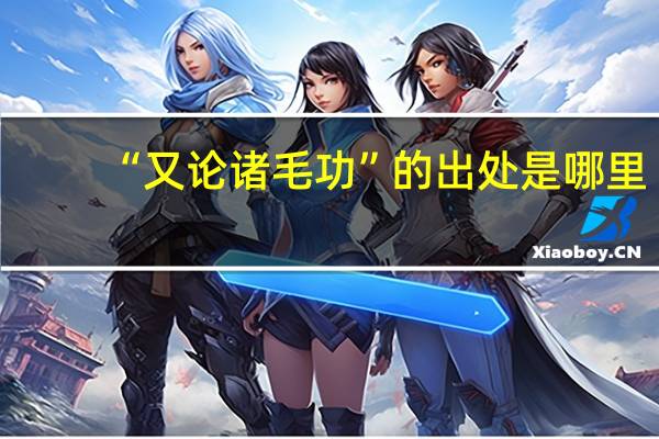 “又论诸毛功”的出处是哪里