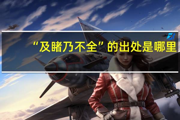 “及睹乃不全”的出处是哪里
