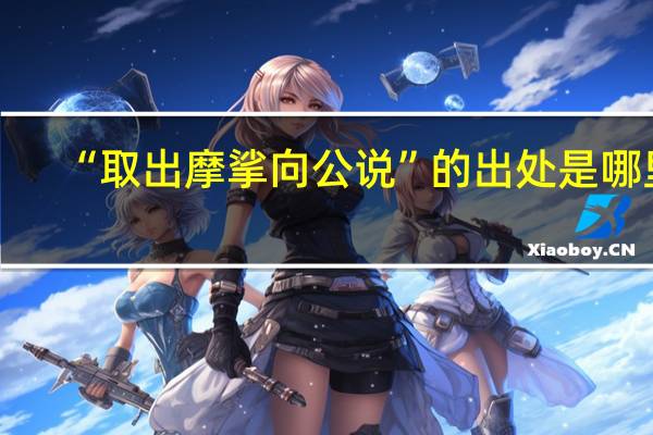 “取出摩挲向公说”的出处是哪里
