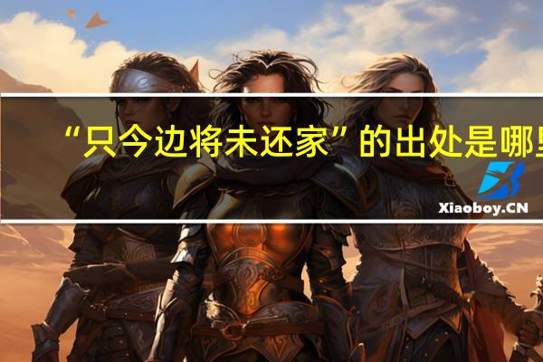 “只今边将未还家”的出处是哪里